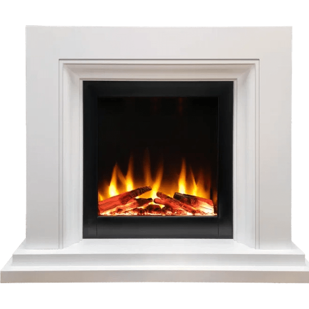 Proflame Navarro Asencio Free-Standing Electric Fireplace Suite – Smooth White