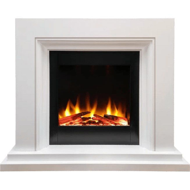 Proflame Navarro Celena Free-Standing Electric Fireplace Suite – Smooth White