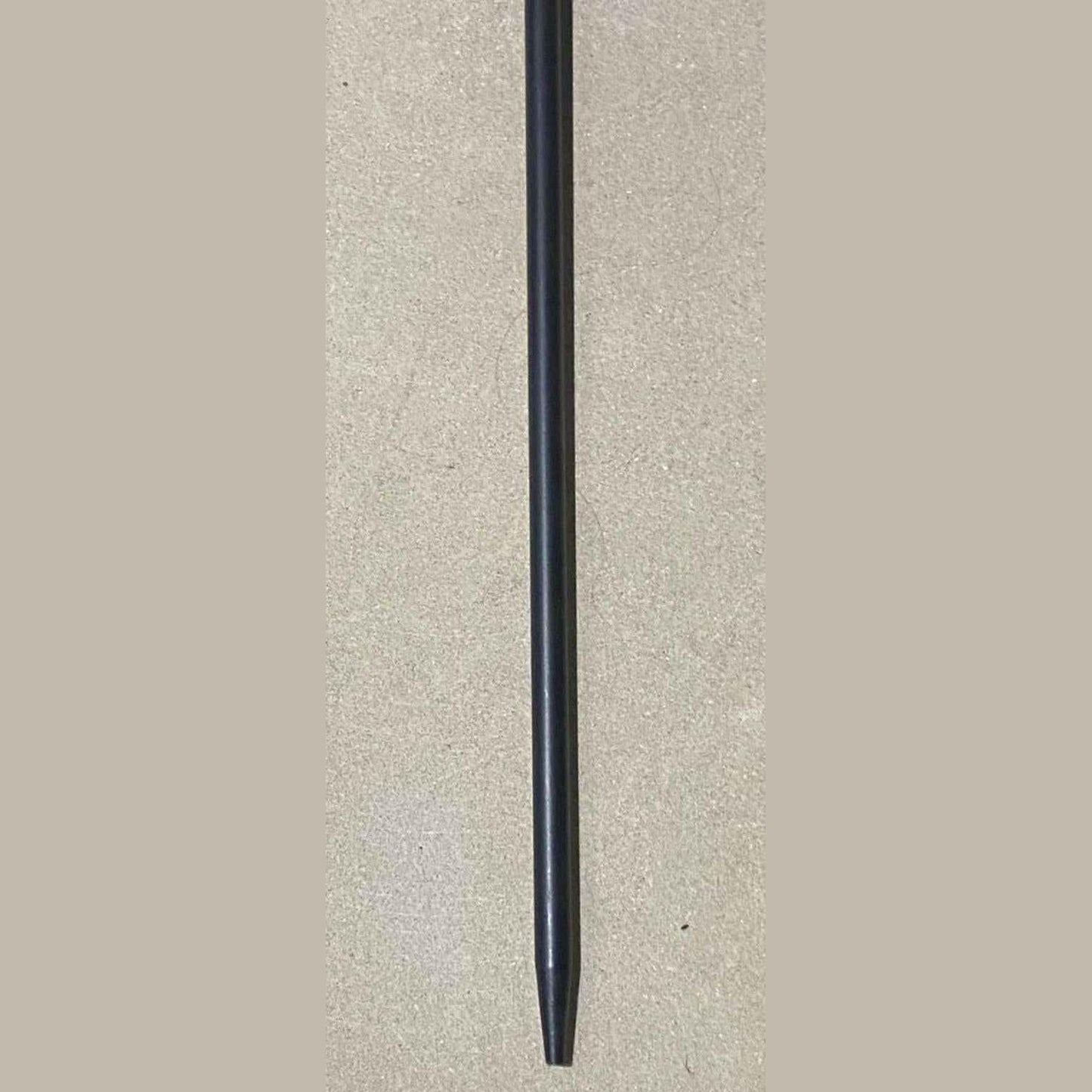 Calfire Round Tower Cast Iron Fire Poker – 22" Black & Chrome