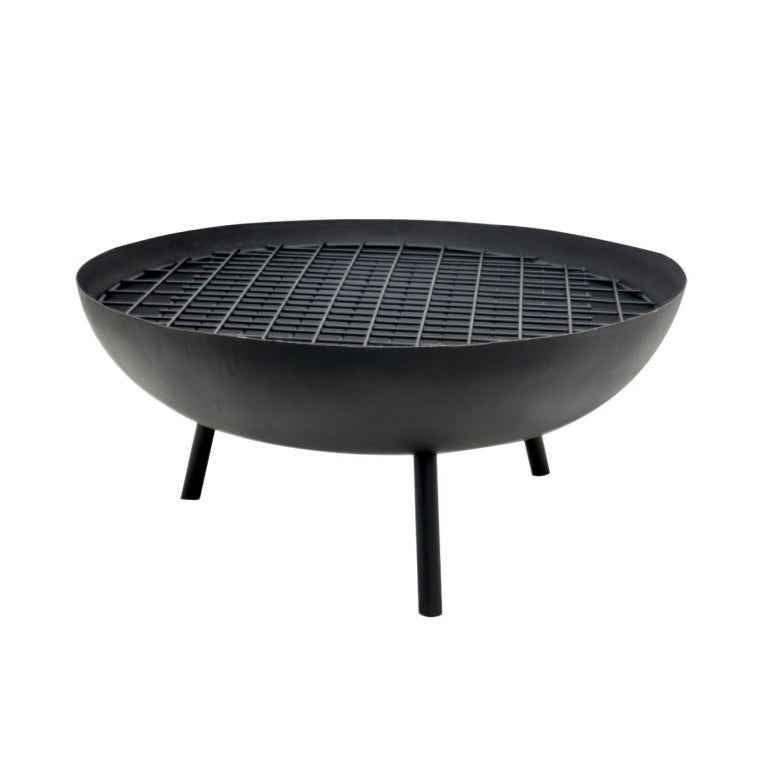 Large Premium Mild Steel Fire Bowl (69cm) - Optional BBQ Grill