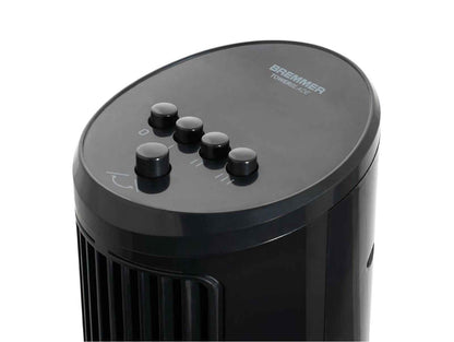 Black Tower Blade Fan – 29” Oscillating, 3 Speed Settings, Freestanding