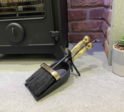 Hearth Tidy Fireplace Set – Cast Iron Shovel & Mild Steel Brush