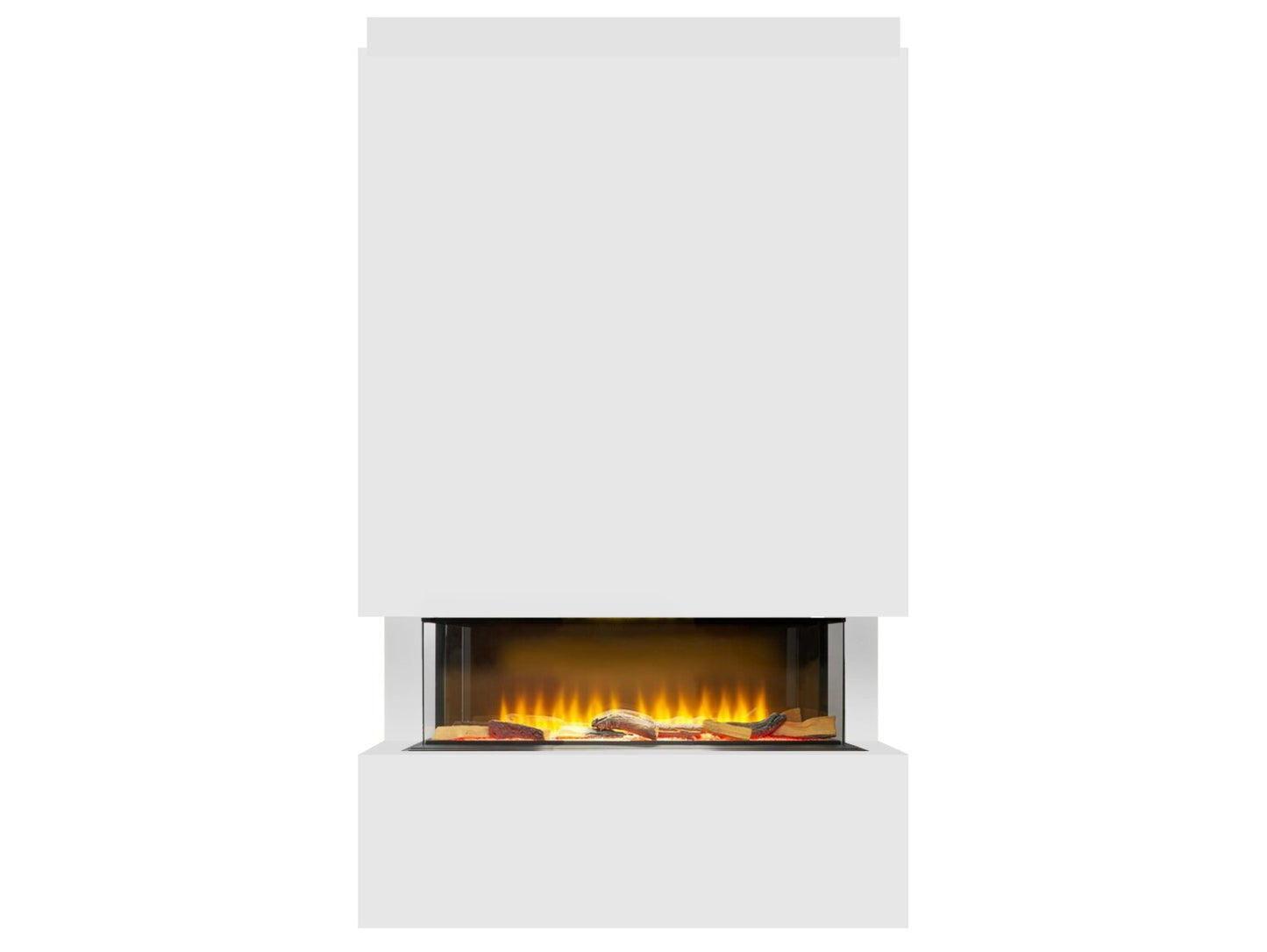 Adam Sahara Pre-Built Media Wall Fireplace Package 31" Electric Fire 2kW LED Flame Effect