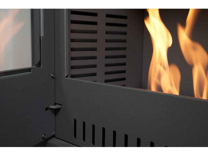 OKO S1 Bio Ethanol Stove – Charcoal Grey | Modern Indoor Heating Stove, 3 kW