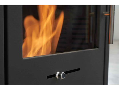 OKO S1 Bio Ethanol Stove – Charcoal Grey | Modern Indoor Heating Stove, 3 kW