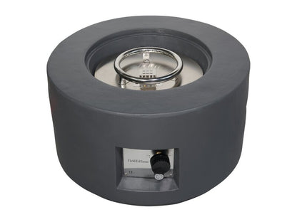 Field & Flame Canna Gas Fire Pit in Grey – 13kW Outdoor Gas Fire Bowl