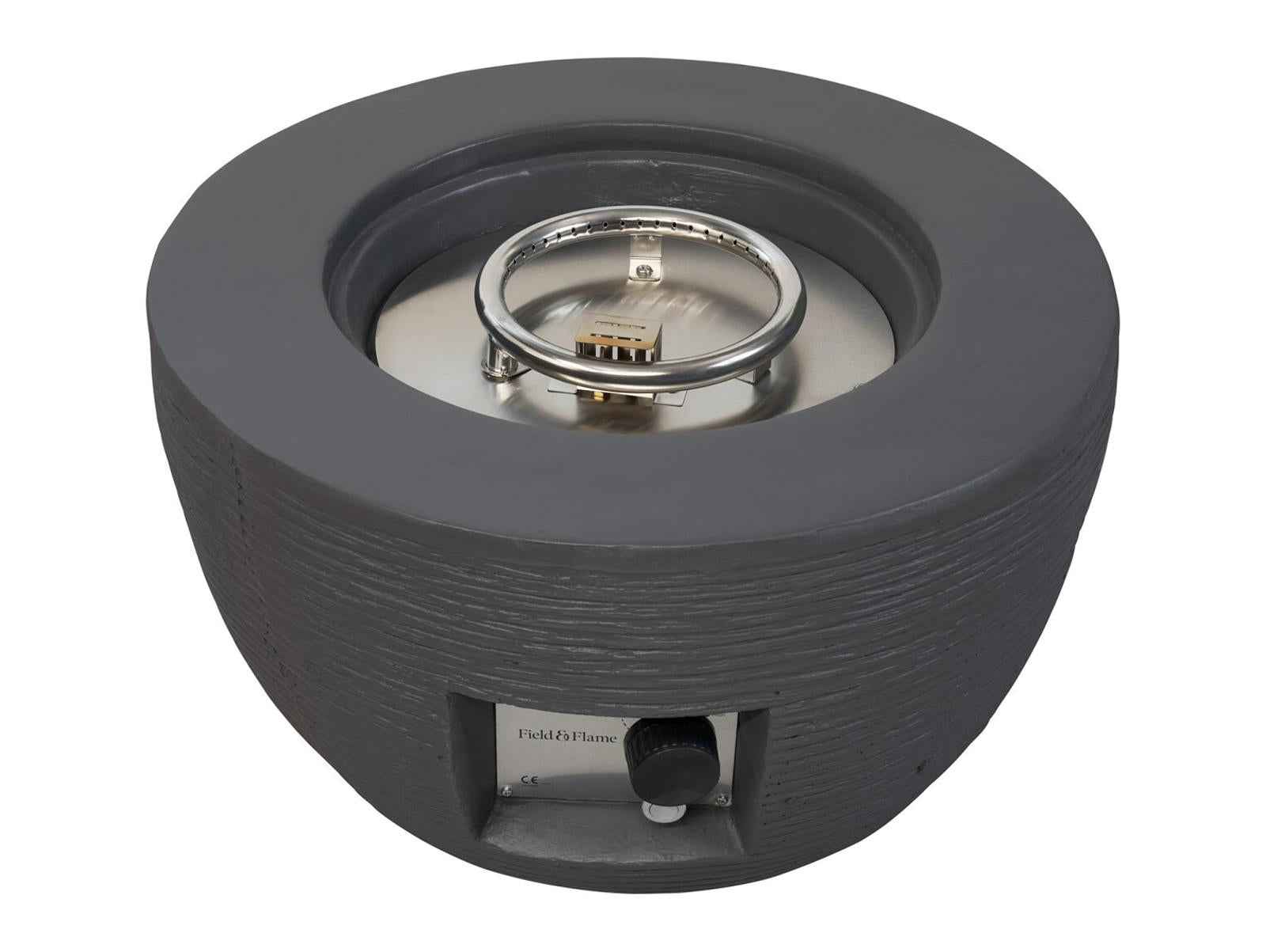 Field & Flame Marilla Gas Fire Pit Grey 13kW Bowl Patio Heater Garden Fire Pit