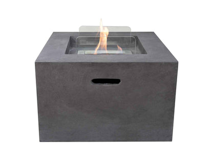 Field & Flame Cassia Bio Ethanol Fire Pit Grey Indoor Outdoor 3kW