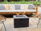 Field & Flame Cassia Bio Ethanol Fire Pit Grey Indoor Outdoor 3kW