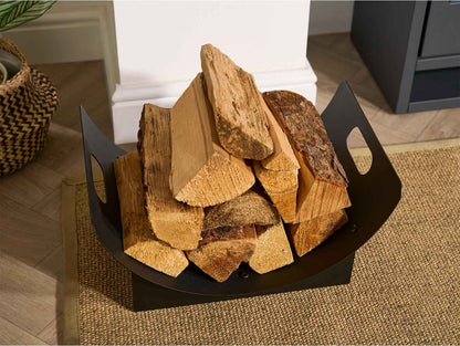 Adam Fairford  Metal Firewood Log Holder Rack Modern Freestanding Log Storage