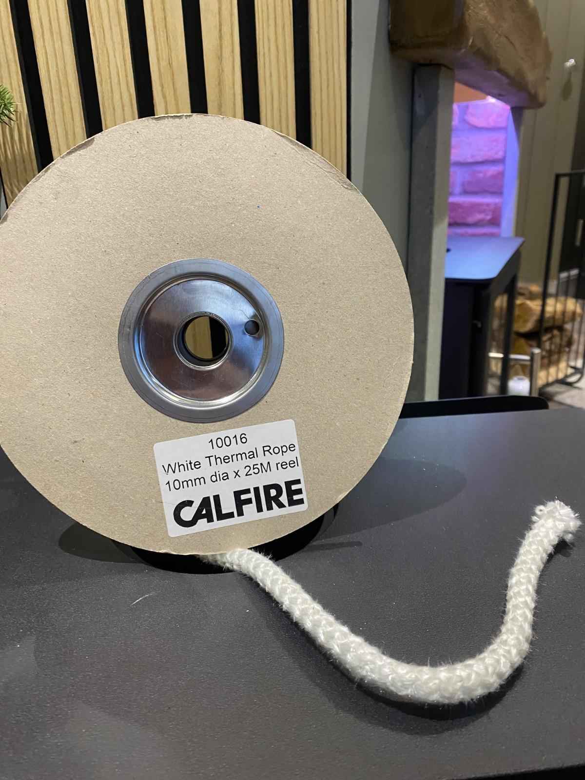 Calfire Thermal Stove Rope Seal 10mm x 2m – Fireplace & Oven Door Seal