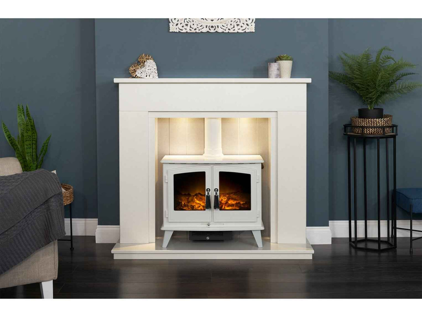 Aurora Gemini Electric Stove in White