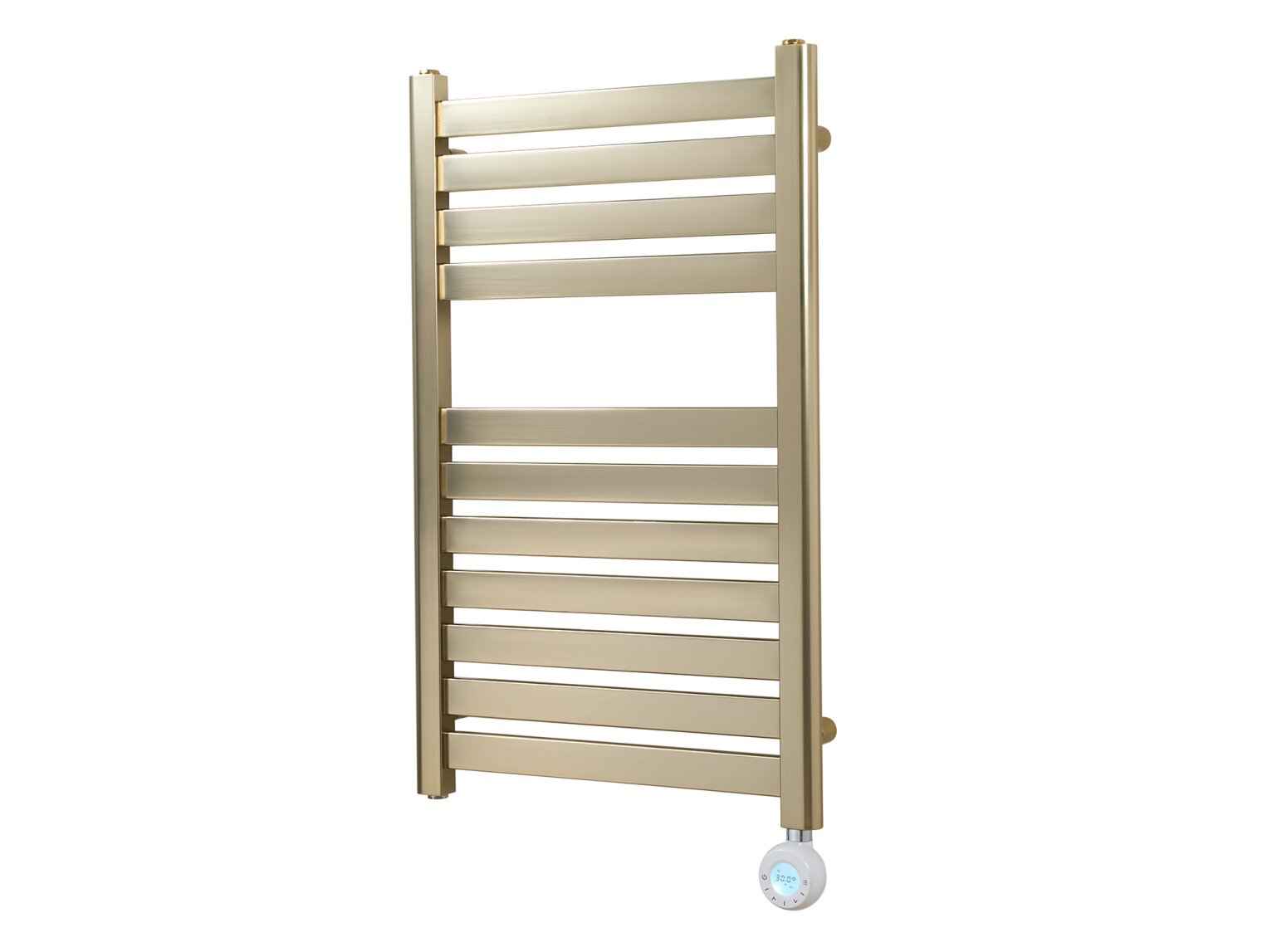 Eden Caldera 600W Electric Towel Radiator Brushed Brass 800x500mm WiFi Smart Heater