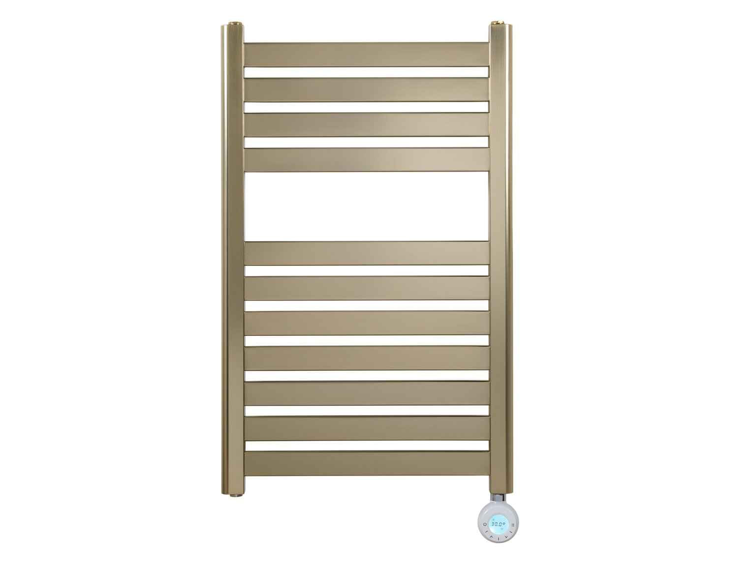 Eden Caldera 600W Electric Towel Radiator Brushed Brass 800x500mm WiFi Smart Heater