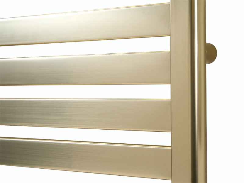 Eden Caldera 600W Electric Towel Radiator Brushed Brass 800x500mm WiFi Smart Heater