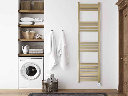 Eden Caldera 1200W Electric Towel Radiator Brushed Brass 1800x500mm WiFi Smart Heater
