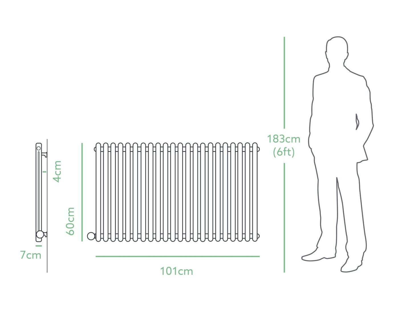Eden Arcadia 1200W Smart WiFi Electric Column Radiator, 600x1010mm Anthracite Prefilled Thermal Liquid Heater