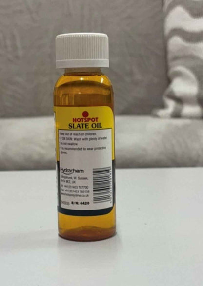 Hotspot Slate Oil - Seals & Protects - Enhances colour of fireplace slate 100ml