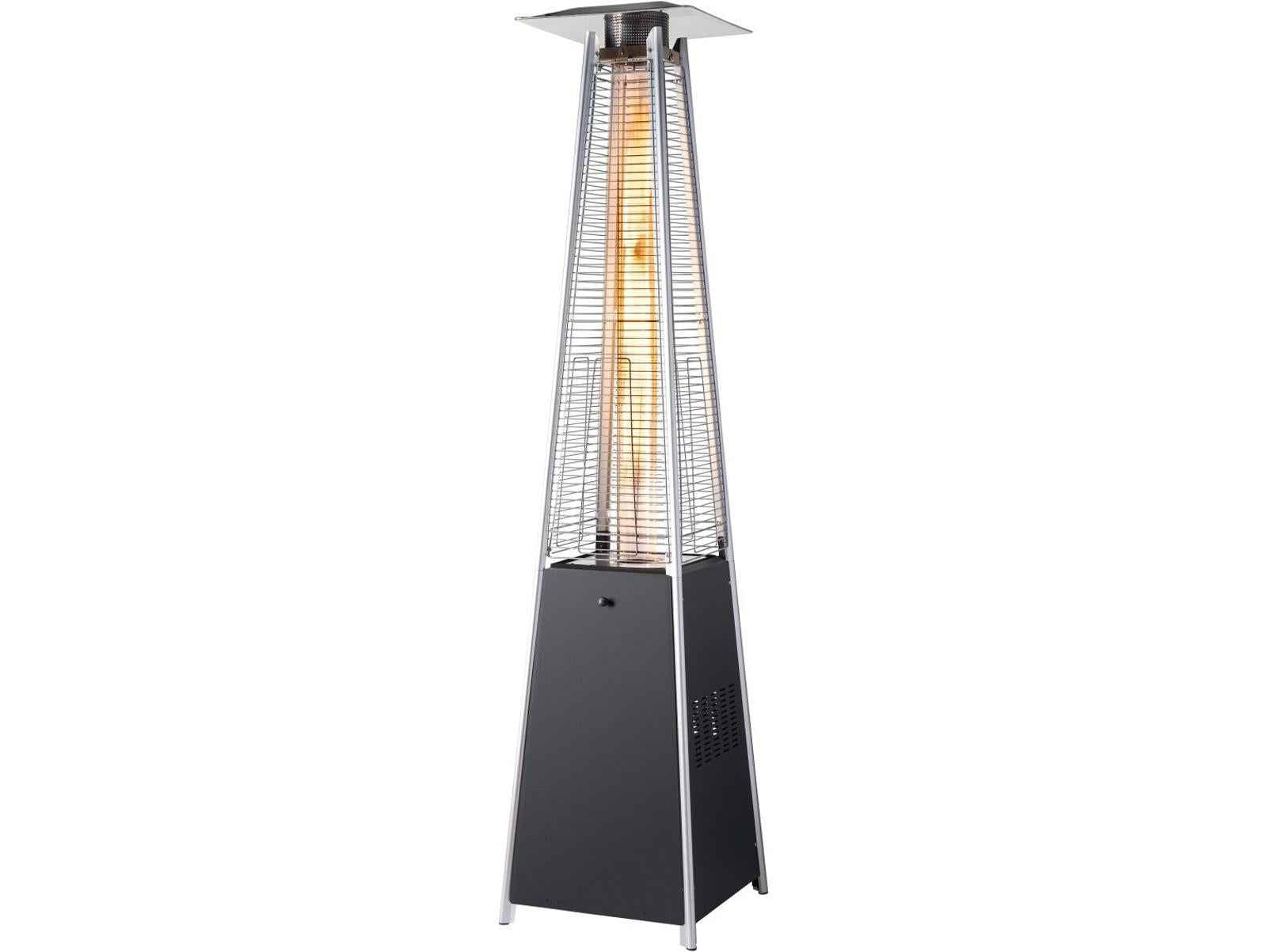 Field & Flame Alder Pyramid Patio Gas Heater in Black 13 kW