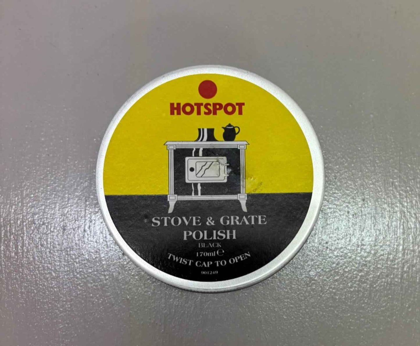 Hotspot Stove Grate Black Fireplace Polish 170-Gram Tin