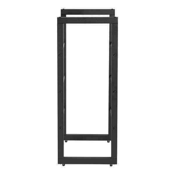 Adam Stanton Tall Firewood Log Holder - Black Industrial Metal Wood Rack (100cm)