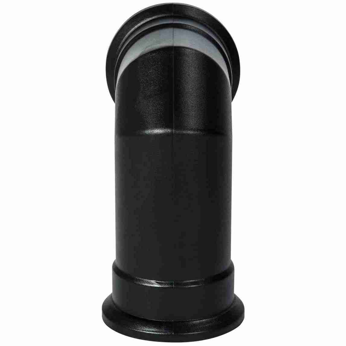 Aurora matte black short straight decorative stove pipe for electric fire