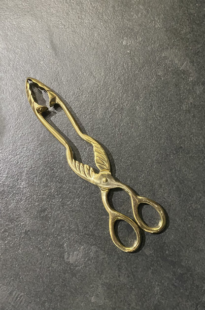 26.5cm Brass Coal Tongs – Fireplace & Log Burner Tool
