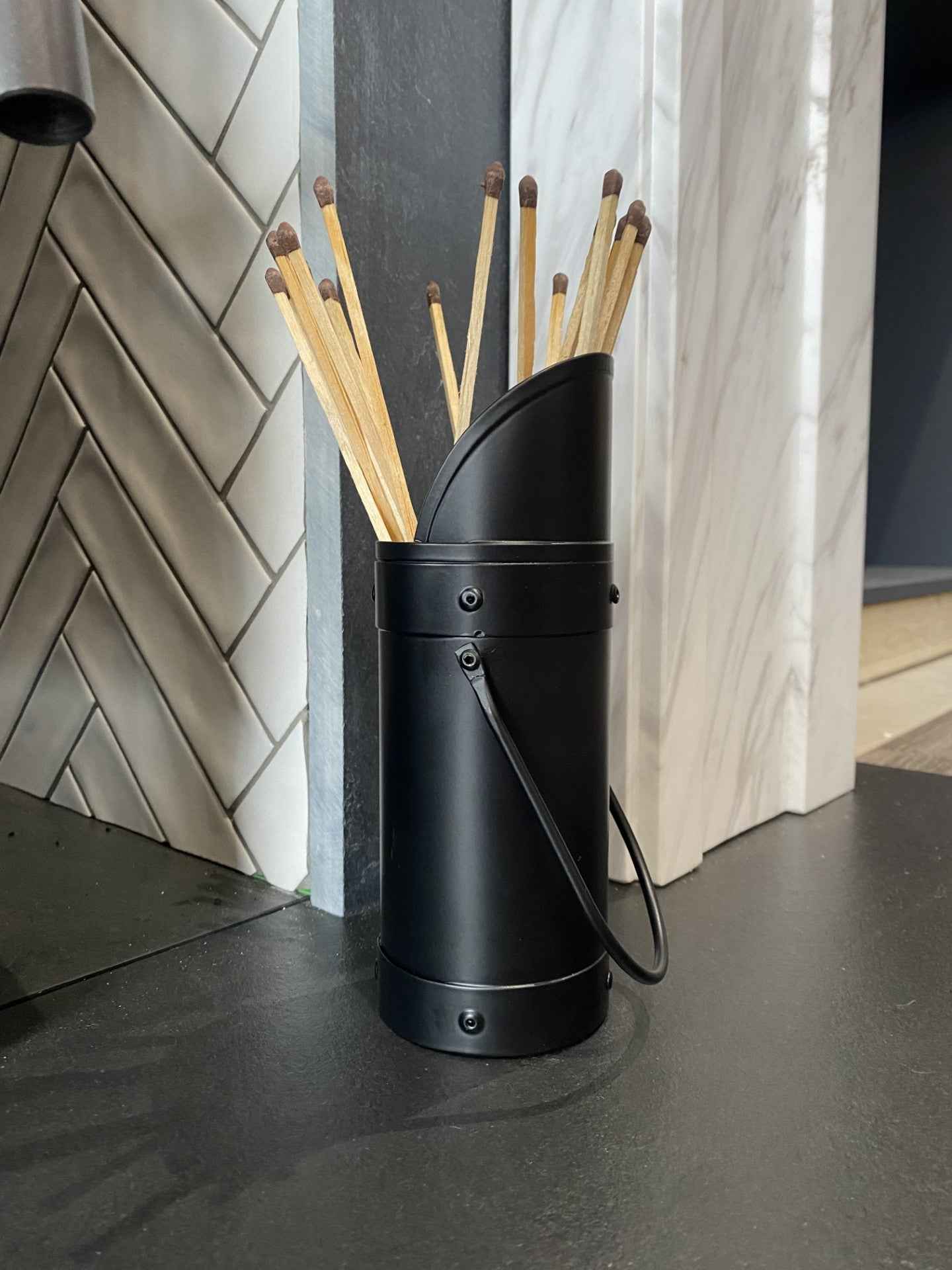 Calfire  Black Match Holder - Premium 11 Inch Fireplace Matches