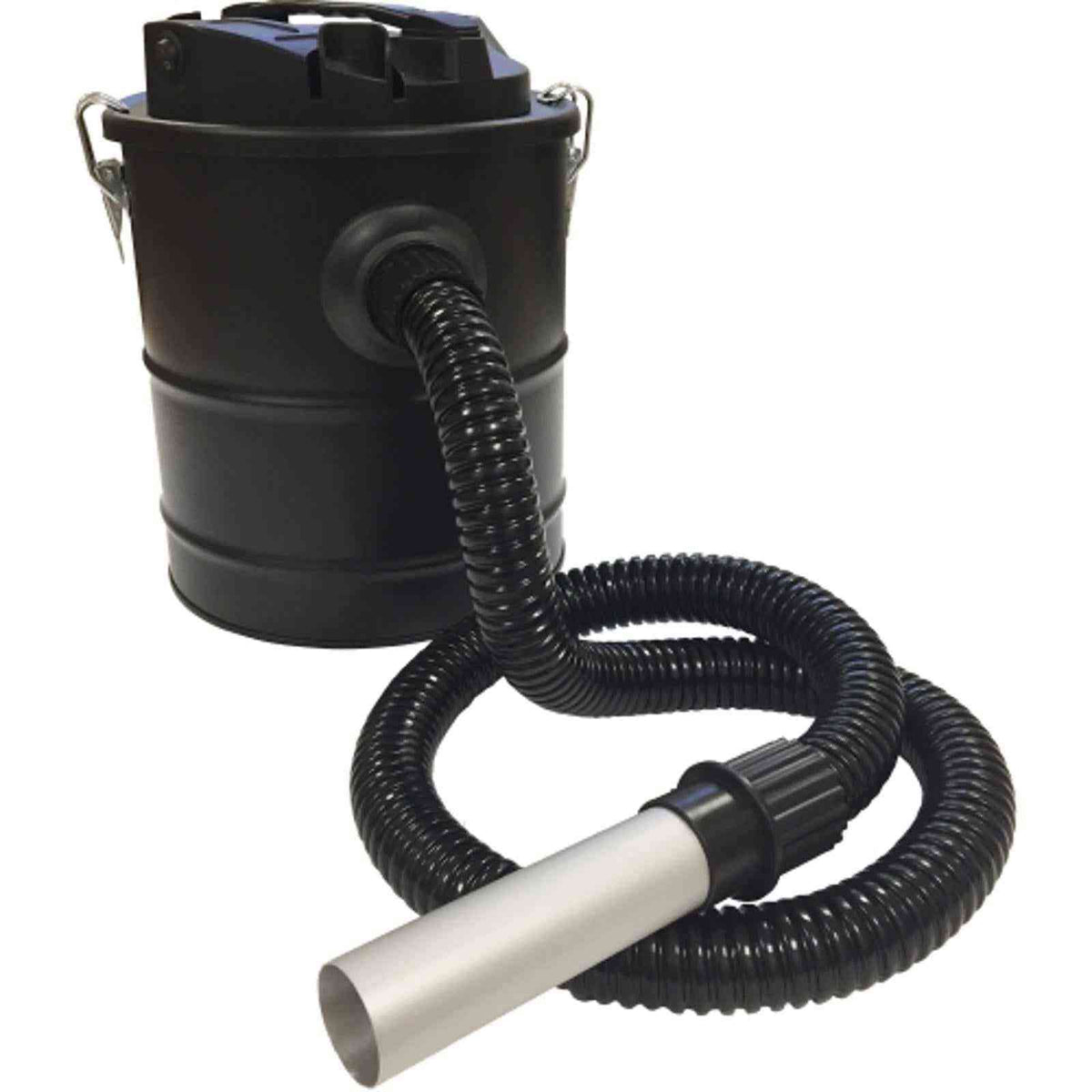 Domovoi 800W black ash vacuum cleaner with ribbed hose and metal nozzle