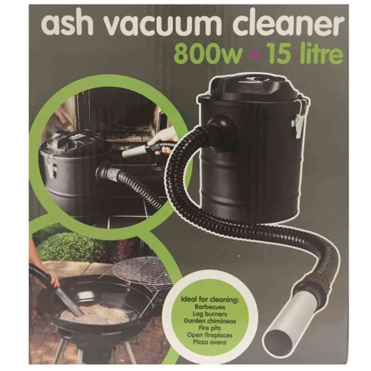 Domovoi 800W 15L ash vacuum packaging for fireplaces and BBQs