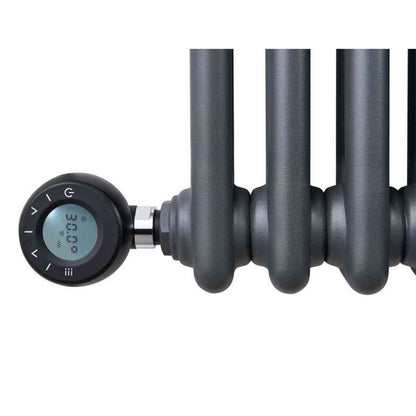 Eden Arcadia circular digital thermostat showing 30°C and Wi-Fi status icon