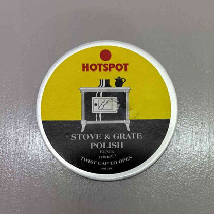 Hotspot Stove Grate Polish 170ml tin for black finish metal restoration