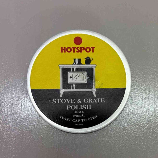 Hotspot Stove Grate Polish 170ml tin for black finish metal restoration