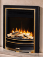 Proflame Arcadia Electric Inset Fire - Black & Gold