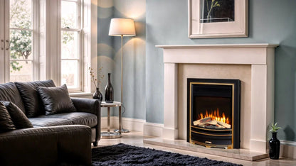 Proflame Arcadia Electric Inset Fire - Black & Gold