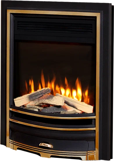 Proflame Arcadia Electric Inset Fire - Black & Gold