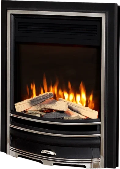 Proflame Arcadia Black & Silver Inset Electric Fire