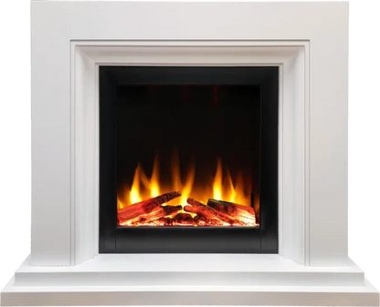 Proflame Navarro Asencio Free-Standing Electric Fireplace Suite – Smooth White