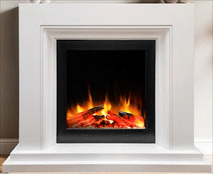 Proflame Navarro Asencio Free-Standing Electric Fireplace Suite – Smooth White
