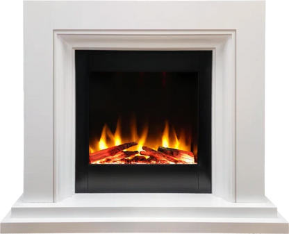 Proflame Navarro Celena Free-Standing Electric Fireplace Suite – Smooth White