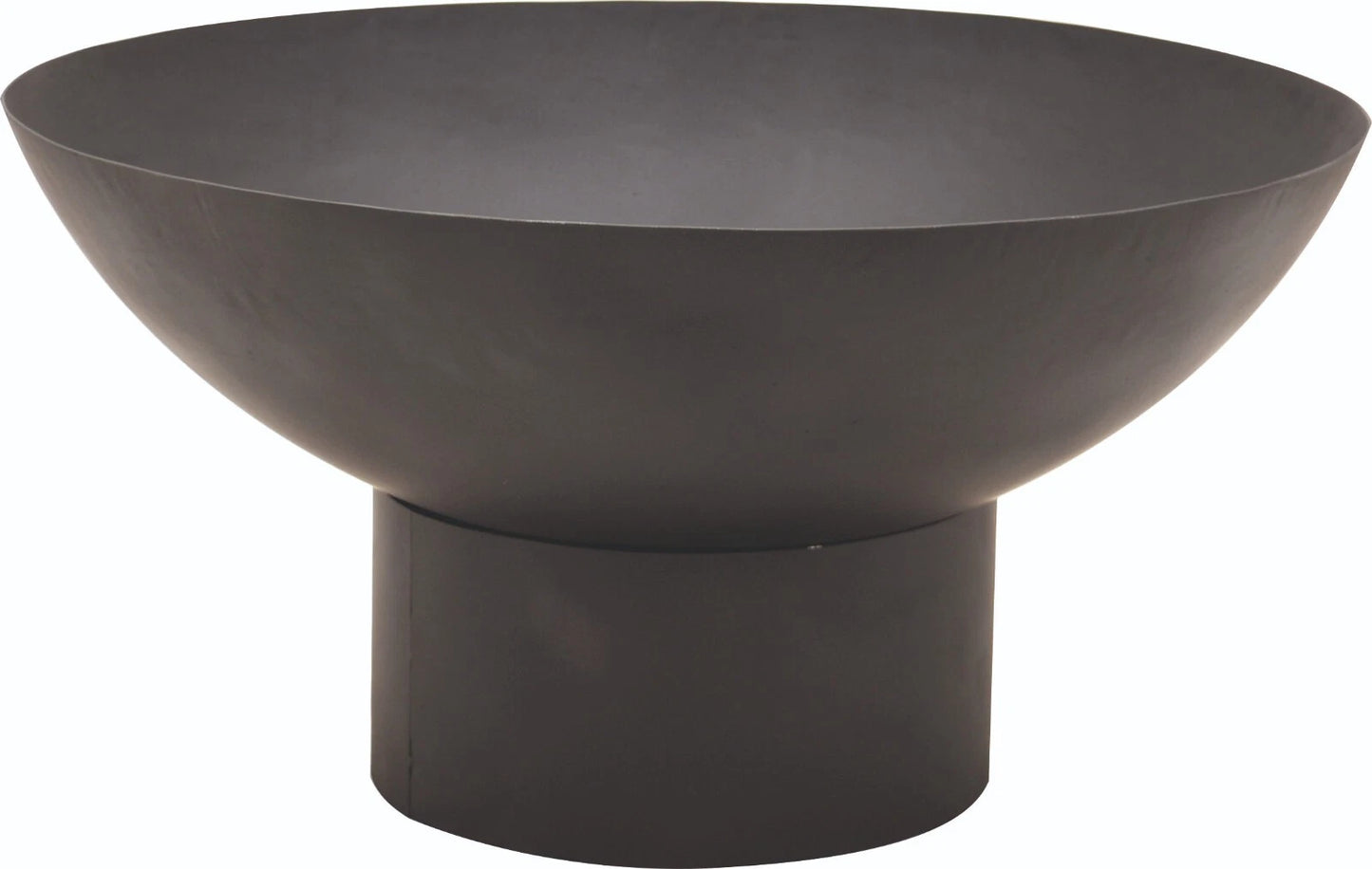 57.5cm Steel Outdoor Fire Pit Bowl – Black Mild Steel Garden Fire Bowl
