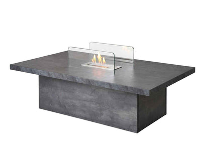Acantha Castellon Slate Effect Bio Ethanol Coffee Table Stylish & Modern Home