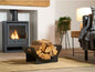 Adam Fairford  Metal Firewood Log Holder Rack Modern Freestanding Log Storage