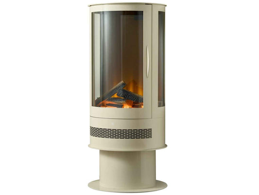 Aurora Infinity Cylinder Electric Stove with Remote - Cream 1.8kW