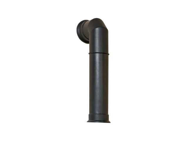 Aurora Tall Angled Stove Pipe – Black