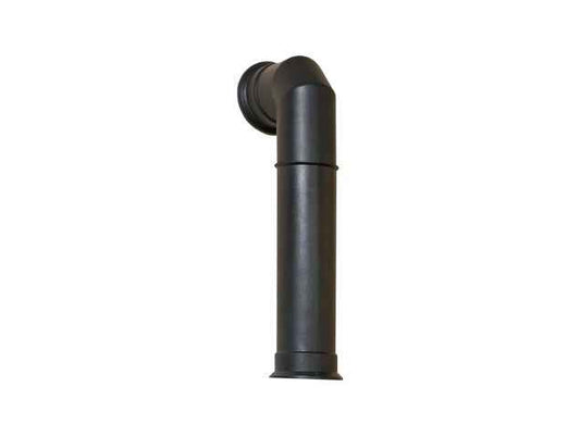 Aurora Tall Angled Stove Pipe – Black