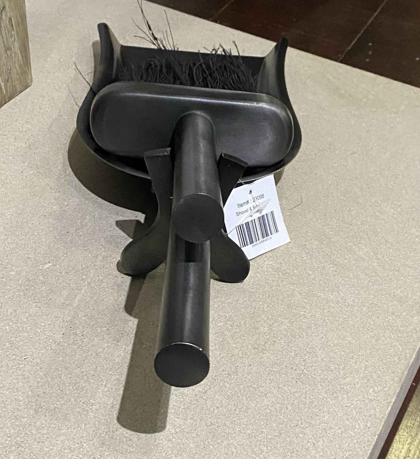 Hearth Tide Galvanised Mortimer Brush & Shovel Fireside Accessory Large Shovel