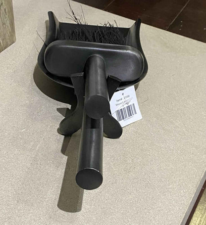 Hearth Tide Galvanised Mortimer Brush & Shovel Fireside Accessory Large Shovel