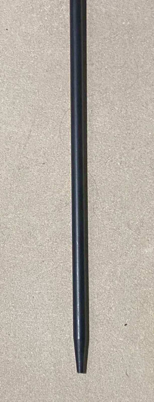 Calfire Round Tower Cast Iron Fire Poker – 22" Black & Chrome