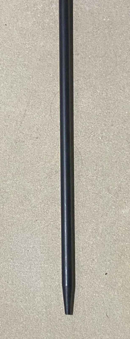Calfire Round Tower Cast Iron Fire Poker – 22" Black & Chrome